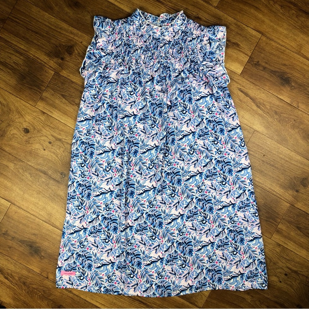 Simply Southern Leaf Collection Flutter Dress with Pockets sz Med Women’s